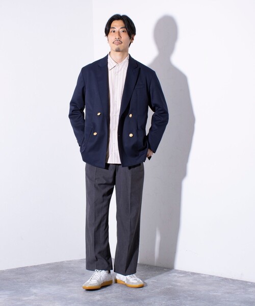 「GLOSTER」 テーラードジャケット L ネイビー メンズの画像