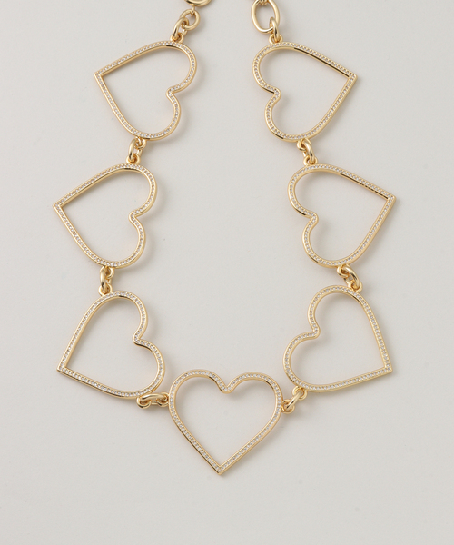 ネックレス BASICKS / ベイシックス Gold Heart Mega Necklace レディース メンズ
