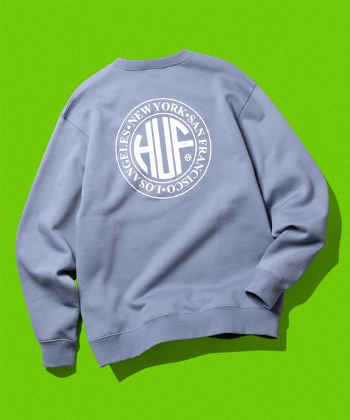 「HUF」 スウェットカットソー - ブルー系その他 メンズ