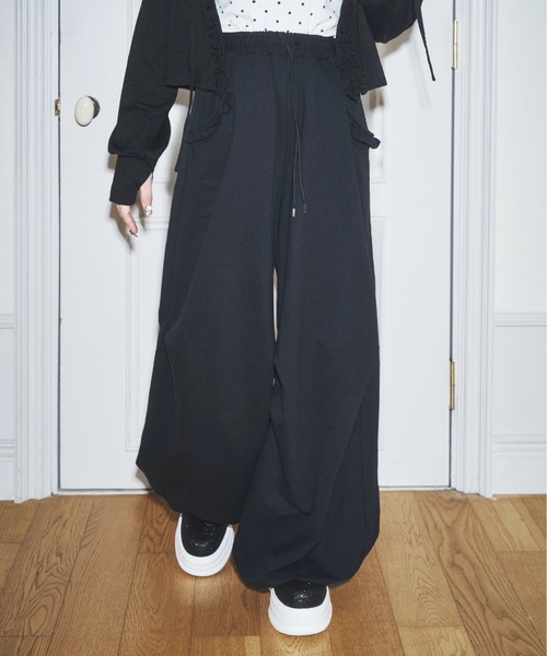 Lovilyn スウェットパンツ ジャージ 「初販即完」UVカットフリル