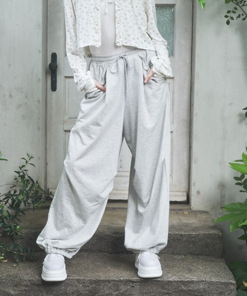 Lovilyn スウェットパンツ ジャージ 「初販即完」UVカットフリル