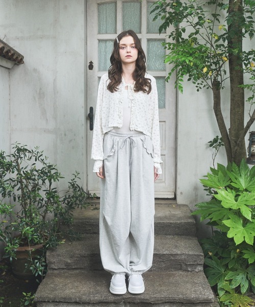 Lovilyn スウェットパンツ ジャージ 「初販即完」UVカットフリル