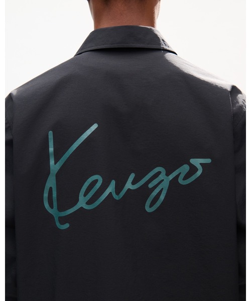 ブルゾン アウター 'KENZO Signature' ライト コーチ ジャケット イン コットン ナイロン メンズの画像