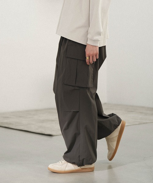 「WYM LIDNM」 カーゴパンツ X-SMALL ブラック メンズ_画像2