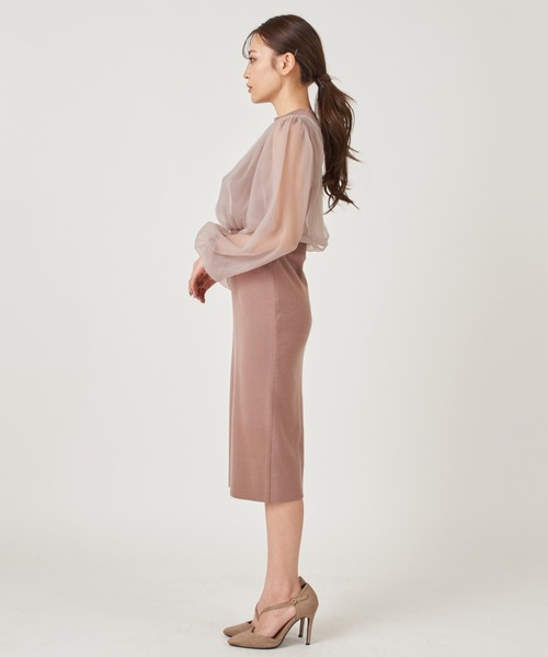 「ROYAL PARTY」 ニットワンピース FREE ブルー レディース_画像6