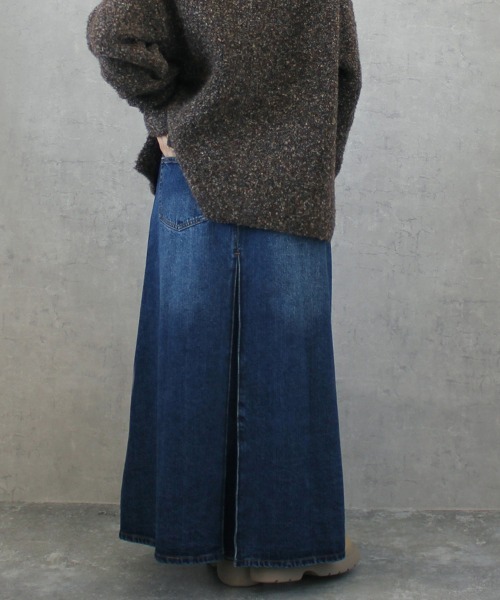 「SELECT LEVERY」 デニムスカート MEDIUM ブルー レディース_画像6