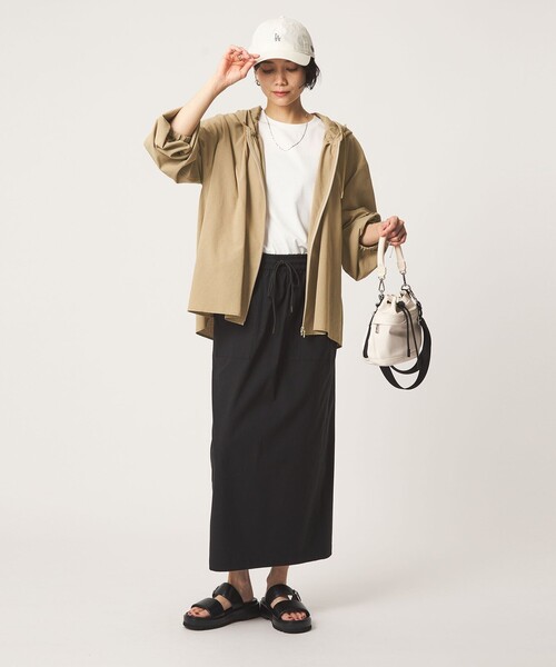 ブラウス シャツ 「size SHORTあり」フード ギャザー シャツ レディースの画像
