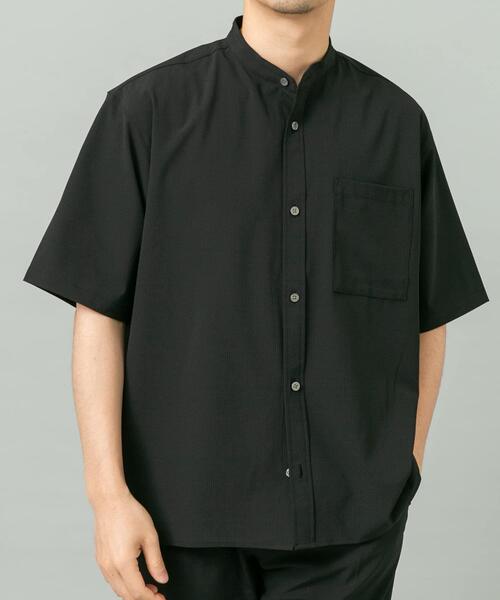 XLサイズ  Originals 半袖シャツ ブラック ユベントス URBAN RESEARCH ROSSO MEN シャツ 半袖 「WEB限定」「XLサイズあり