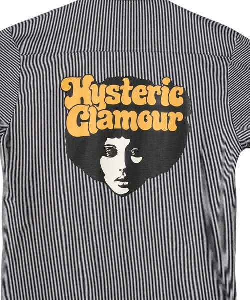 お値下げ！Hysteric Glamour 黒 ポロシャツ HYSTERIC GLAMOUR（ヒステリックグラマー） ポロシャツ AFRO GIRL