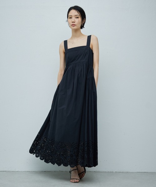 「MARIHA」 キャミソールワンピース 38 ブラック レディース_画像2