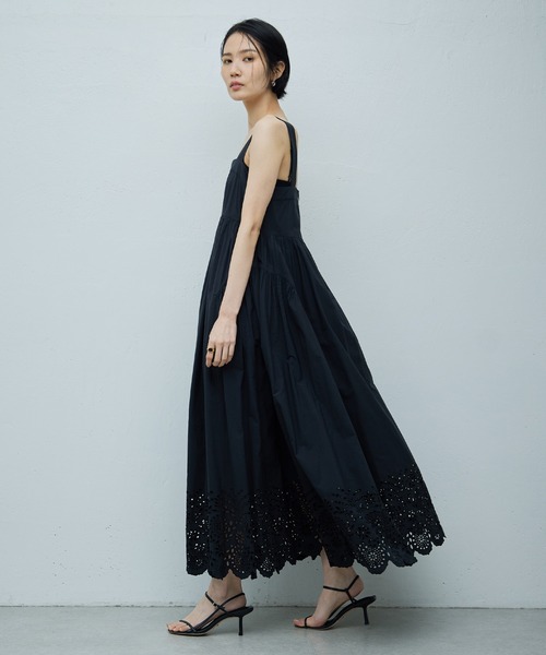 「MARIHA」 キャミソールワンピース 38 ブラック レディース_画像3