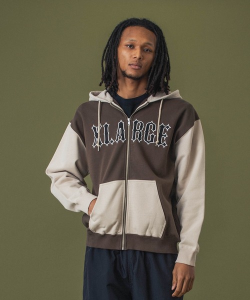 XLARGE（エクストラ ラージ） ジップアップパーカー M ブラック メンズ