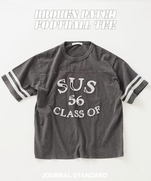フットボールシャツ　エルボーパッチ JOURNAL STANDARD（ジャーナルスタンダード） tシャツ ブロークン