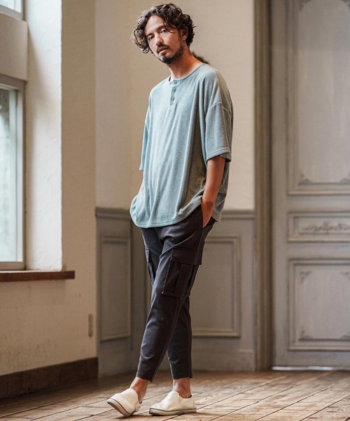 「CAMBIO」 半袖Tシャツ M ブラック メンズ_画像5