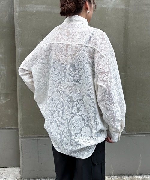 「feepur」 長袖シャツ MEDIUM ブラック レディース_画像4