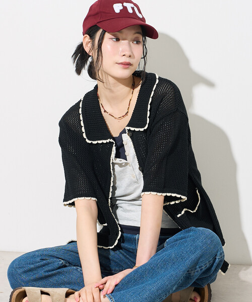 メッシュニット（FREAK'S STORE）（色：ブルー系）の商品一覧 通販