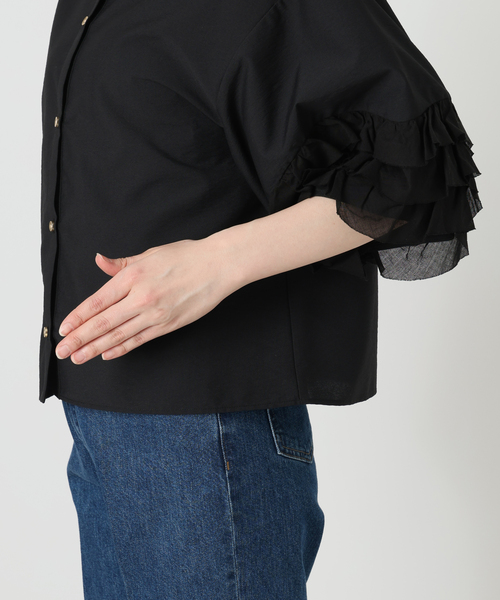 B.C STOCK（ベーセーストック） ブラウス シャツ 半袖 「追加」手洗い
