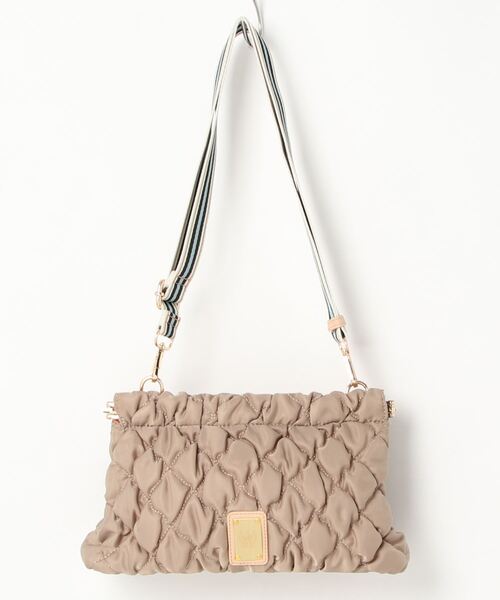 「Q」 ショルダーバッグ ONE SIZE ワインレッド レディース_画像3
