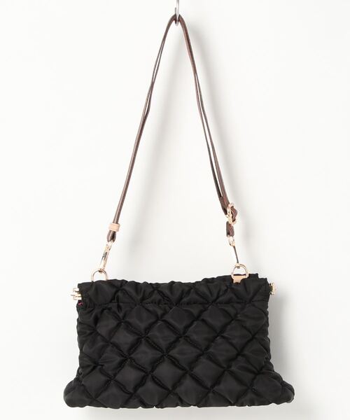 「Q」 ショルダーバッグ ONE SIZE ワインレッド レディース_画像4