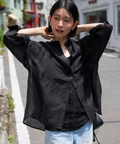 FREAK'S STORE（フリークスストア） ブラウス シャツ バンドカラー