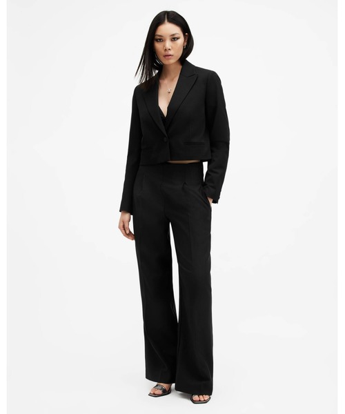「ALLSAINTS」 テーラードジャケット 10 ブラック レディース_画像4