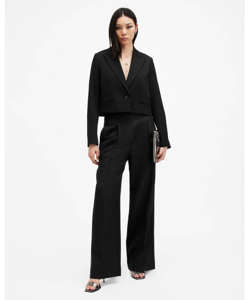 「ALLSAINTS」 テーラードジャケット 10 ブラック レディース_画像6