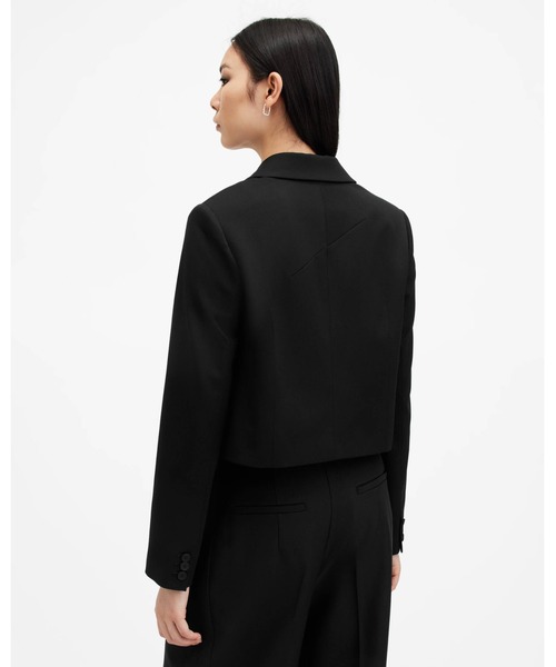 「ALLSAINTS」 テーラードジャケット 10 ブラック レディース_画像7