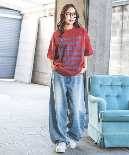 「PBLIM」 半袖Tシャツ MEDIUM アイボリー レディース_画像4
