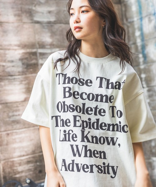 「PBLIM」 半袖Tシャツ MEDIUM アイボリー レディース_画像8