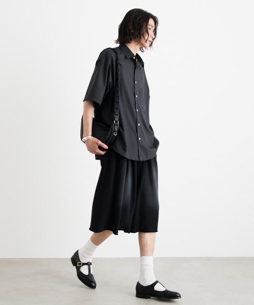 「SINSS」 半袖シャツ SMALL サックスブルー メンズ_画像4