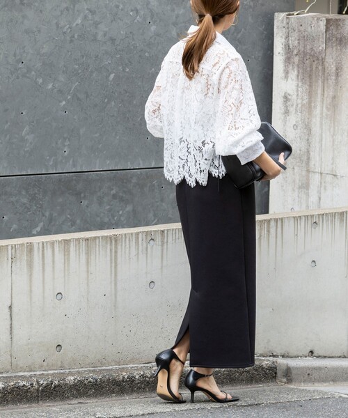 「NOLLEY'S」 長袖シャツ 38 ホワイト レディース_画像3