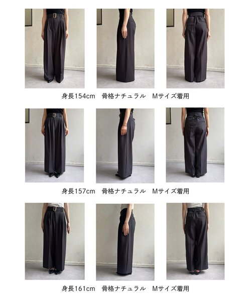 「Thevon」 スラックス S ベージュ レディース_画像3