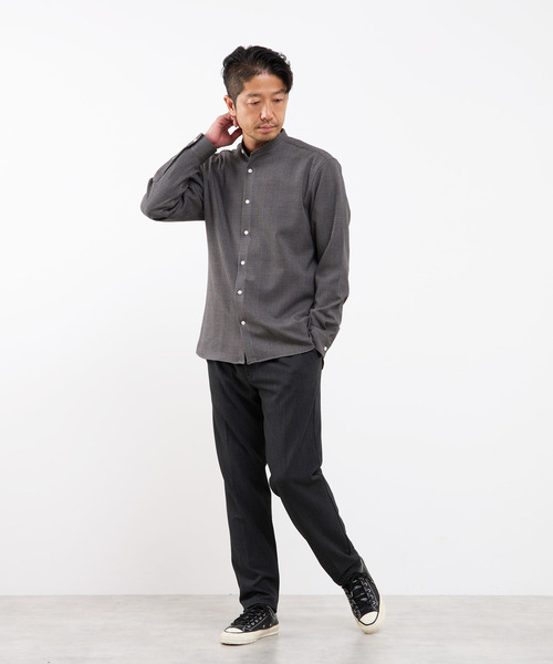 「MEN'S MELROSE」 スラックス 4 チャコールグレー メンズ_画像4