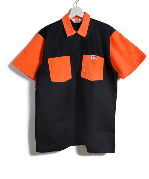 Supreme BEN DAVIS カバーオール オレンジ ストライプ　Sサイズ Supreme BEN DAVIS カバーオール オレンジ ストライプ Sサイズ
