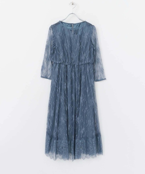 【新品タグ付き】URBAN RESEARCH LA MAISONレースワンピース セール】LA MAISON 総レースロングワンピース（ドレス）｜URBAN