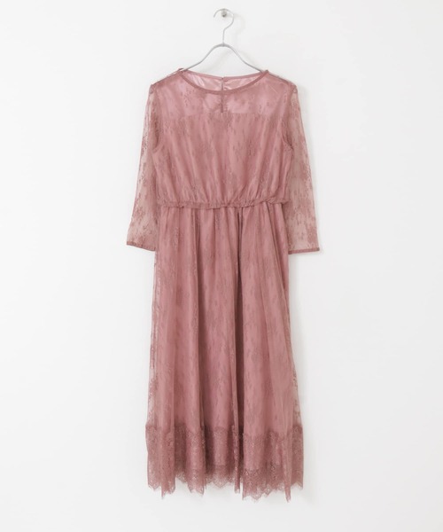 URBAN RESEARCH ドレス LA MAISON 総レースロングワンピース
