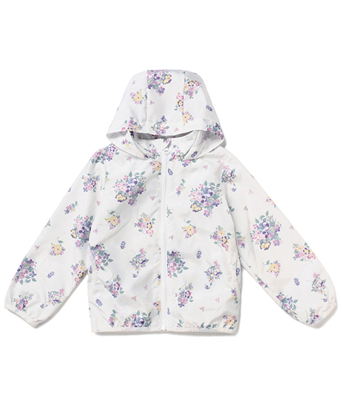 petit main ブルゾン アウター 花柄ウィンドブレーカー キッズ 子供服