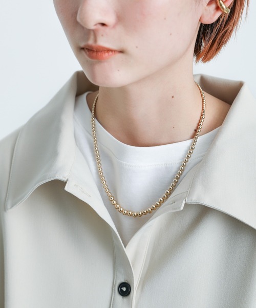 ネックレス 2021 AW ショートボールチェーンネックレス|ZOZOTOWN |02