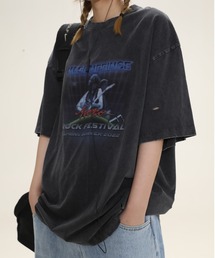 MASONPRINCE プリント Ｔシャツ ヴィンテージ ルーズ 男女兼用 MASONPRINCE プリント Tシャツ ヴィンテージ ルーズ 男女兼用