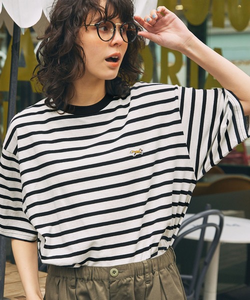 売れ筋商品|||ビーヤング Tシャツ レディース トップス BYPESINA - Basic T-shirt - foxglove PENNEYS tシャツ PENNEYS/ペニーズ 別注 THE FOX ロゴ ワッペン