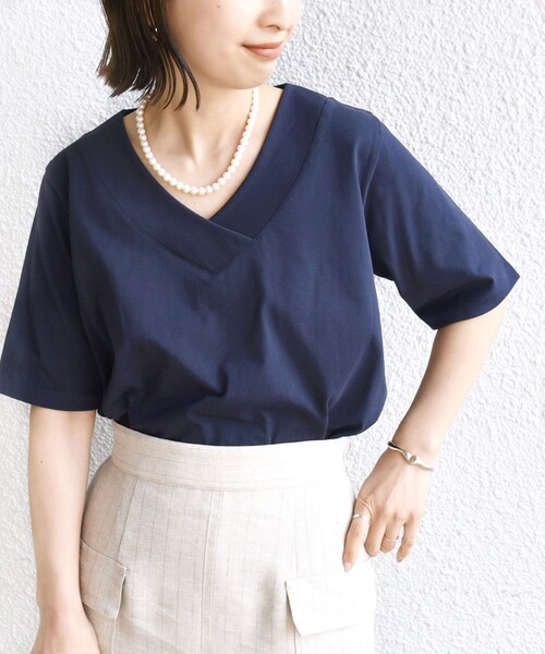SHIPS（シップス） tシャツ 「WEB限定」「ネックが選べる2サイズ展開