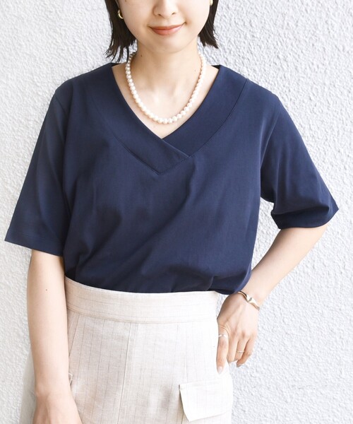 SHIPS tシャツ 「WEB限定」「ネックが選べる2サイズ展開