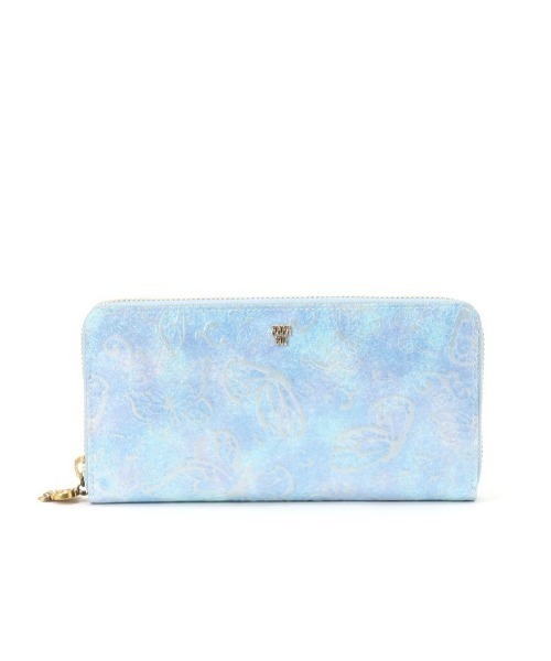 【ANNA SUI】即対応 パピヨン ラウンド長財布 ANNA SUI パピヨン ラウンド長財布 ピンク -人気ブランドの