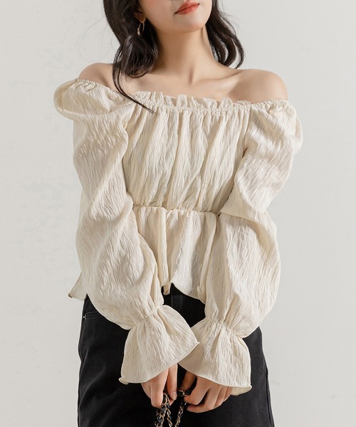 DAY CLOSET ブラウス シャツ 「ドラマ衣装提供/2way/シボ加工