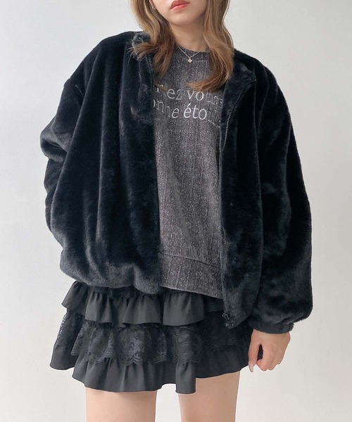 AS KNOW AS（アズノゥアズ） ブルゾン アウター フェイクファーノー