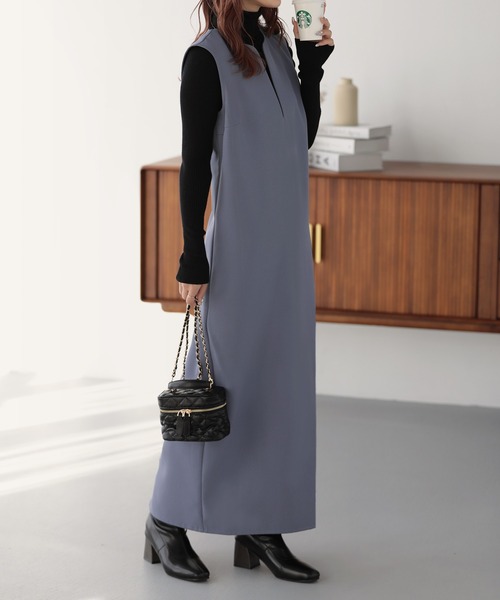 ジャンパースカート スキッパーロングジャンパースカート : ZOZOTOWN