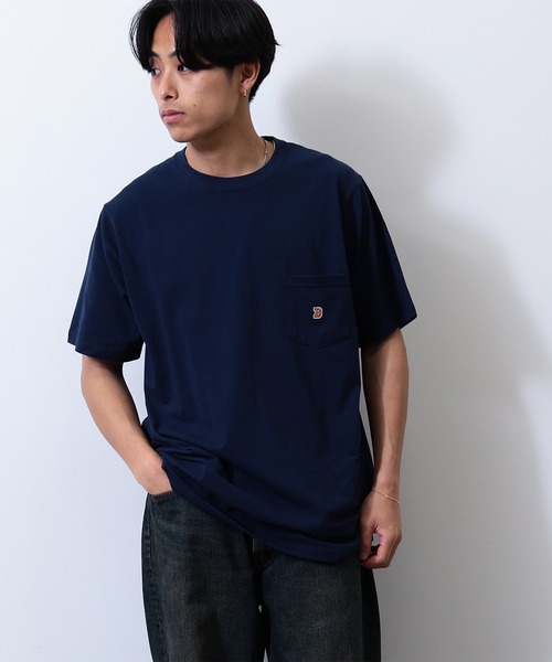 BEAMS tシャツ / Bロゴ ポケット Tシャツ メンズ レディース