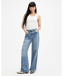 nowos WIDE LEG JEANS ワイド　デニム NOWOS / denim wide pants (indigo) | JUQUI Online