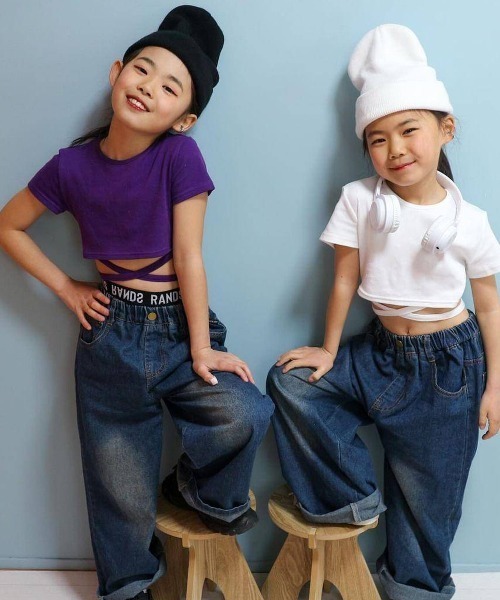 RandS tシャツ クロスタイバックリボンT キッズ 子供服 女の子 