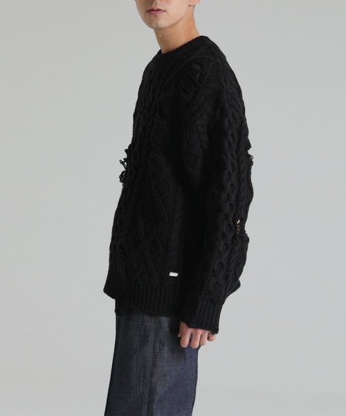 DELUXE（デラックス） セーター ニット SAVAGE WAVES メンズ